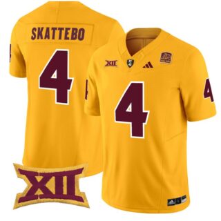 Cam Skattebo Jersey #4 Arizona State Sun Devils Vapor Limited College Football Gold