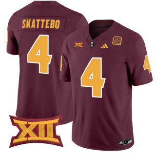 Cam Skattebo Jersey #4 Arizona State Sun Devils Vapor Limited College Football Maroon
