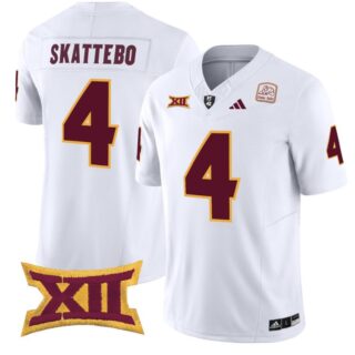 Cam Skattebo Jersey #4 Arizona State Sun Devils Vapor Limited College Football White