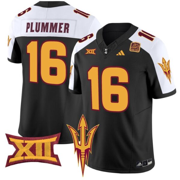Jake Plummer Jersey #16 Arizona State Sun Devils Vapor Limited College Football Black Alternate
