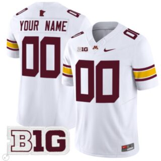Custom Minnesota Golden Gophers Jersey Name and Number Vapor Limited Football White
