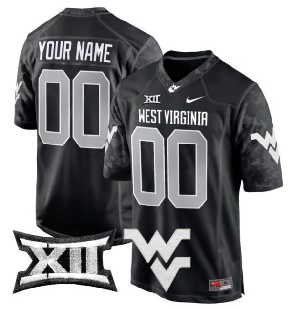 Custom West Virginia Mountaineers Jersey Name, Number Game Football Coal