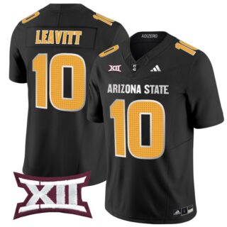 Sam Leavitt Jersey #10 Arizona State Sun Devils 2024 Vapor Limited Black