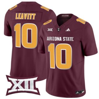 Sam Leavitt Jersey #10 Arizona State Sun Devils 2024 Vapor Limited Maroon