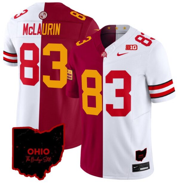 Terry McLaurin Jersey #83 Ohio State Buckeyes Split Vapor Football Stitched