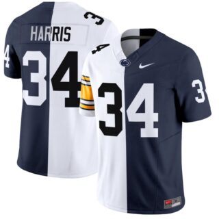 Franco Harris Jersey #34 Penn State Nittany Lions Split Vapor Football