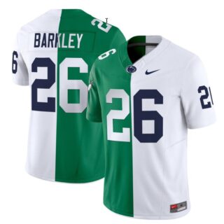 Saquon Barkley Jersey White #26 Penn State Nittany Lions Split Vapor Football