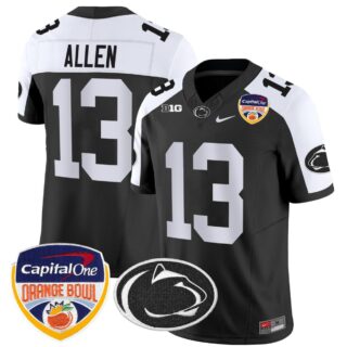 Kaytron Allen Jersey #13 Penn State Nittany Lions Orange Bowl Patch Stitched Black Alternate