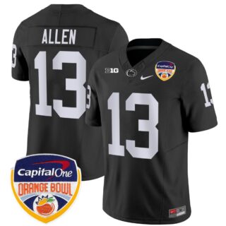 Kaytron Allen Jersey #13 Penn State Nittany Lions Orange Bowl Patch Stitched Black