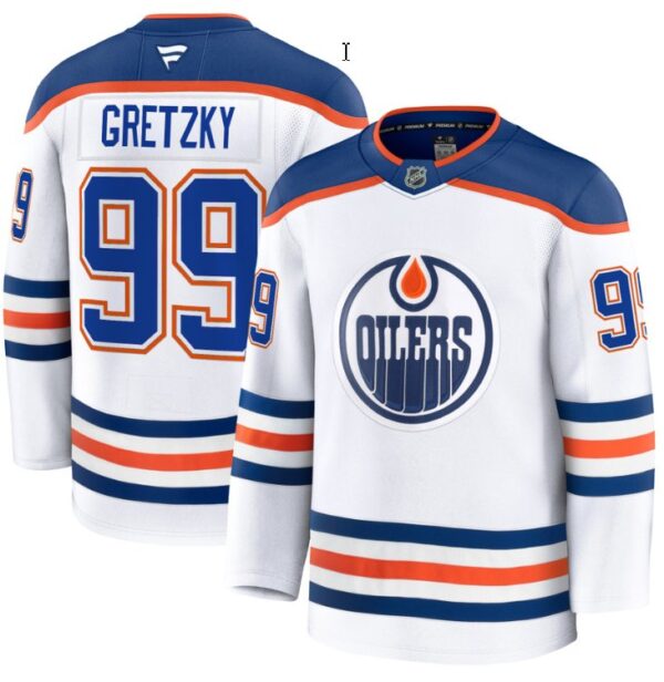 Men's Wayne Gretzky Jersey #99 Edmonton Oilers 2025 Premium Away All Stitched