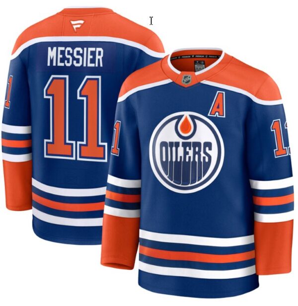 Men's Mark Messier Jersey #11 Edmonton Oilers 2025 Premium Home All Stitched
