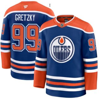 Men's Wayne Gretzky Jersey #99 Edmonton Oilers 2025 Premium Home All Stitched