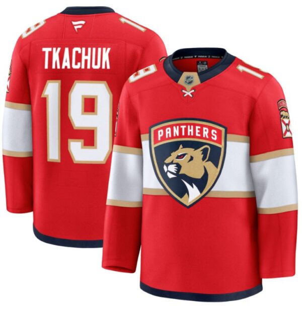 Men's Matthew Tkachuk Jersey #19 Florida Panthers 2025 Premium All Stitched