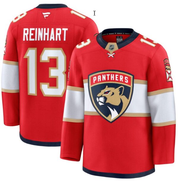 Men's Sam Reinhart Jersey #13 Florida Panthers 2025 Premium All Stitched