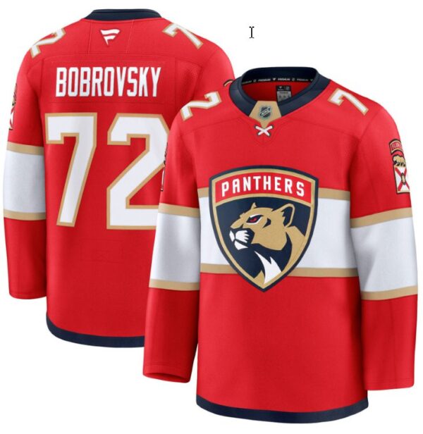 Men's Sergei Bobrovsky Jersey #72 Florida Panthers 2025 Premium All Stitched