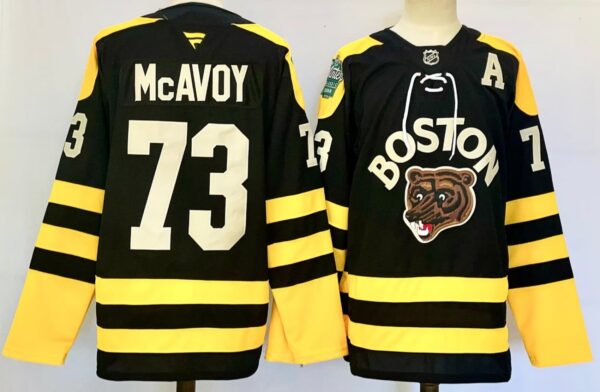 Men's Charlie McAvoy Jersey #73 Boston Bruins 2023 Winter Classic Stitched