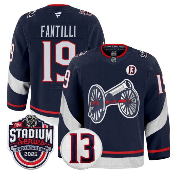 Adam Fantilli Jersey #19 Columbus Blue Jackets 2025 Stadium Series Navy