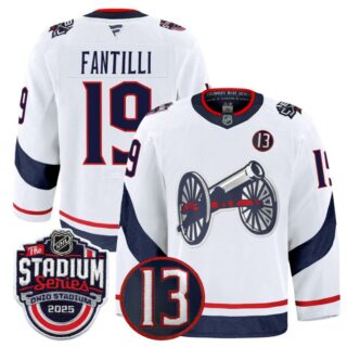 Adam Fantilli Jersey #19 Columbus Blue Jackets 2025 Stadium Series White