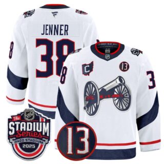 Boone Jenner Jersey #38 Columbus Blue Jackets 2025 Stadium Series White