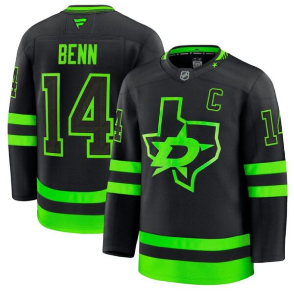 Jamie Benn Jersey #14 Dallas Stars Premium All Stitched Black