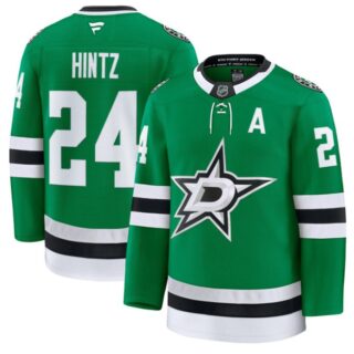 Roope Hintz Jersey #24 Dallas Stars Premium All Stitched Kelly Green