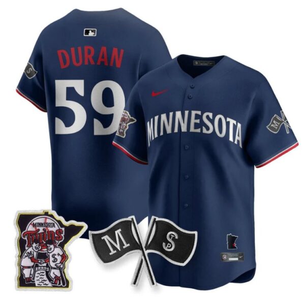 Jhoan Duran Jersey #59 Minnesota Twins Alternate Limited Stitched Navy