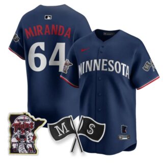 Jose Miranda Jersey #64 Minnesota Twins Alternate Limited Stitched Navy