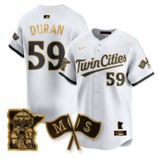 Jhoan Duran Jersey #59 Minnesota Twins Alternate Limited Stitched White Gold