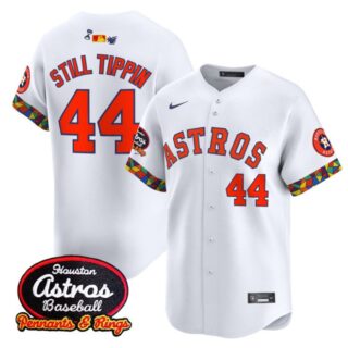 Still Tippin Jersey #44 Houston Astros x El Tiempo Cantina Vapor Premier Limited Stitched White