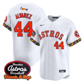 Yordan Alvarez Jersey #44 Houston Astros x El Tiempo Cantina Vapor Premier Limited Stitched White
