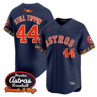 Still Tippin Jersey #44 Houston Astros x El Tiempo Cantina Vapor Premier Limited Stitched Navy