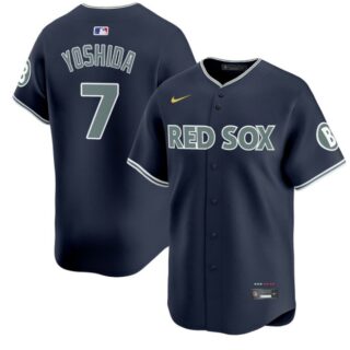 Masataka Yoshida Jersey #7 Boston Red Sox 2025 City Connect Vapor Premier Limited Stitched Navy