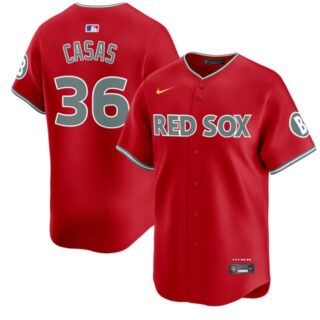 Triston Casas Jersey #36 Boston Red Sox 2025 City Connect Vapor Premier Limited Stitched Red