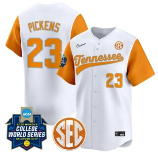 Karlyn Pickens Jersey #23 Tennessee Volunteers Softball 2025 World Series Stitched White