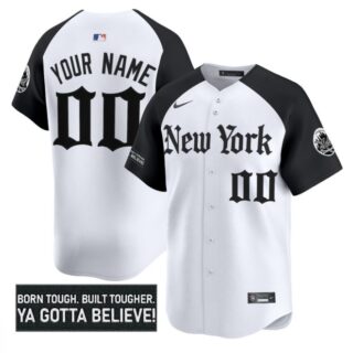 Custom New York Mets Jersey Gothic Borough Edition Stitched Alternate