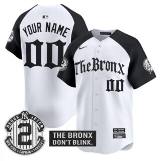 Custom New York Yankees Jersey The Bronx Gothic Ink Drop Edition Stitched Alternate