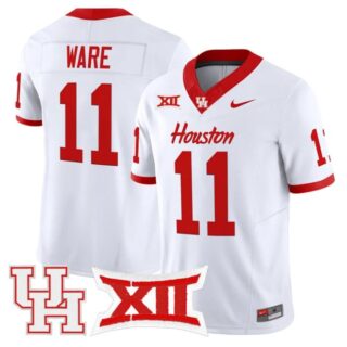 Andre Ware Jersey #11 Houston Cougars 2025 Vapor Limited Stitched White