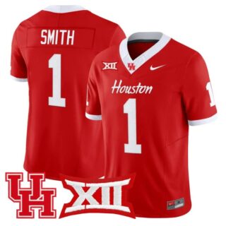 Donovan Smith Jersey #1 Houston Cougars 2025 Vapor Limited Stitched Red