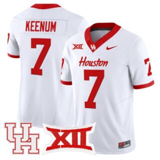 Case Keenum Jersey #7 Houston Cougars 2025 Vapor Limited Stitched White