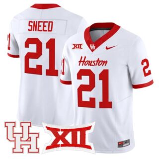 Stacy Sneed Jersey #21 Houston Cougars 2025 Vapor Limited Stitched White