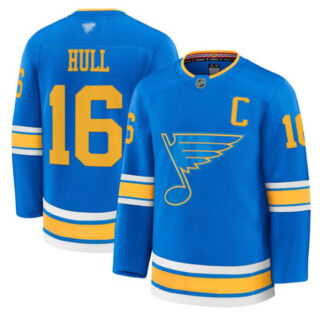 Brett Hull Jersey #16 St. Louis Blues 2025-26 Premium Stitched Blue