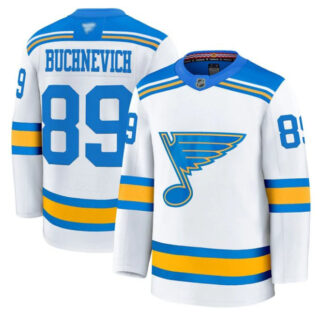 Pavel Buchnevich Jersey #89 St. Louis Blues 2025-26 Premium Stitched White