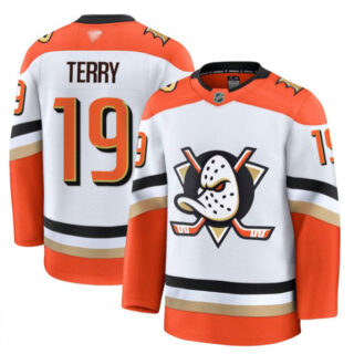 Troy Terry Jersey #19 Anaheim Ducks 2025 Premium Stitched Away