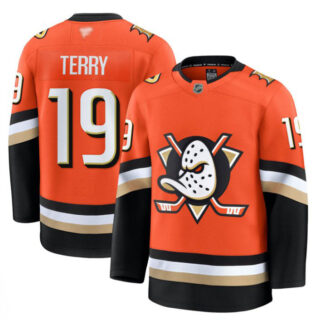 Troy Terry Jersey #19 Anaheim Ducks 2025 Premium Stitched Home