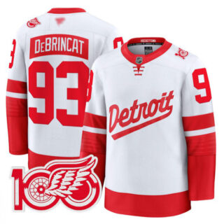 Alex DeBrincat Jersey #93 Detroit Red Wings 100th Anniversary Stitched Stadium