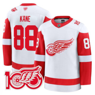 Patrick Kane Jersey #88 Detroit Red Wings 100th Anniversary Stitched White