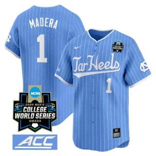 Men's North Carolina Tar Heels #1 Alex Madera Jersey