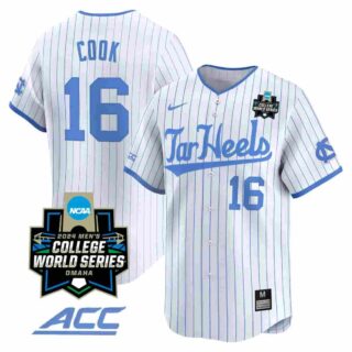 Men's North Carolina Tar Heels #16 Casey Cook Jersey