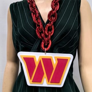 Commander Washington Oversized Superfan Chain Necklace