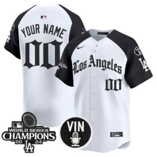 Custom Dodgers 2025 LA Gothic Style Vapor Premier Limited Custom Jersey All Stitched Alternate
